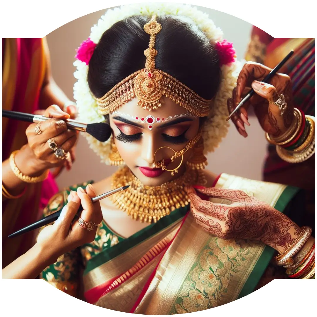 Bridal makeup portrait